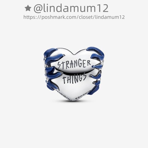 Pandora Stranger Things Glow-in-the-dark Heart Charm - Picture 2 of 7